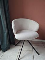 4 Draaibare eetkamer stoelen goossens ecru, Ophalen, Nieuw, Zwart, Vier