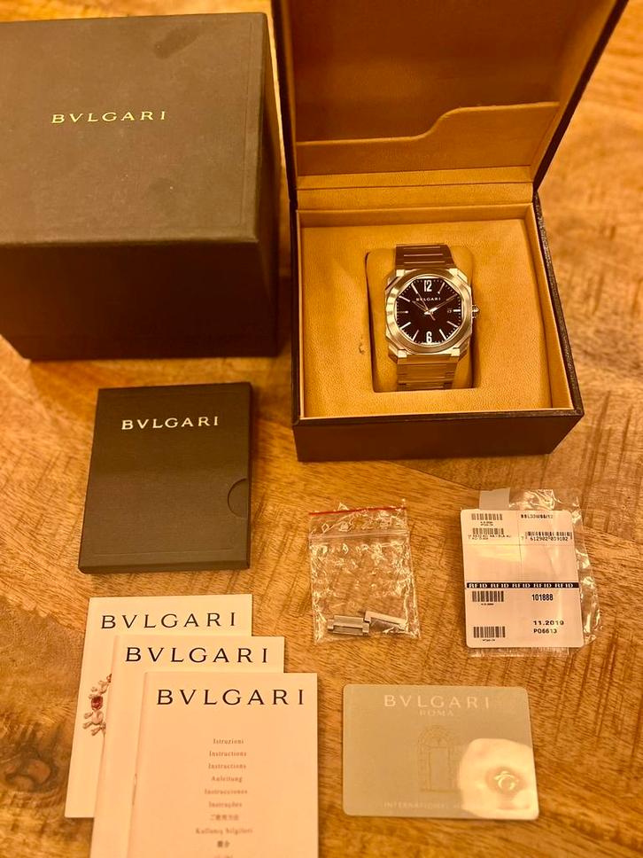 Bvlgari Octo 41mm, Sieraden, Tassen en Uiterlijk, Horloges | Heren, Zo goed als nieuw, Polshorloge, Overige merken, Staal, Ophalen of Verzenden