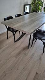 Eettafel 90x190, Huis en Inrichting, Tafels | Eettafels, Ophalen, Gebruikt, 50 tot 100 cm, Vijf personen of meer