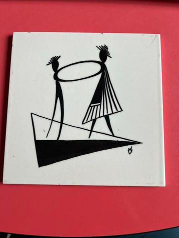 Sphinx Maastricht tegel, Wim Visser gesigneerd beschikbaar voor biedingen