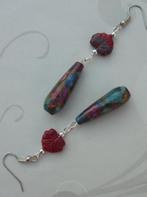 prachtige oorbellen, Overige materialen, Hangers, Nieuw, Rood