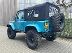 Land Rover Defender 90 soft top custom 2.4 TD 4 zits Miami B, Auto's, Land Rover, 221 €/maand, Gebruikt, Zwart, 4 cilinders