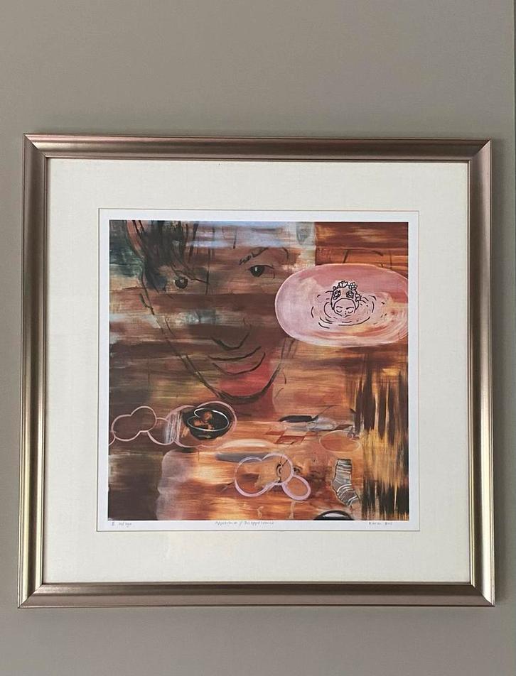 Karin Bos - Zeefdruk - Appearance/Disappearance, Antiek en Kunst, Kunst | Schilderijen | Abstract, Ophalen