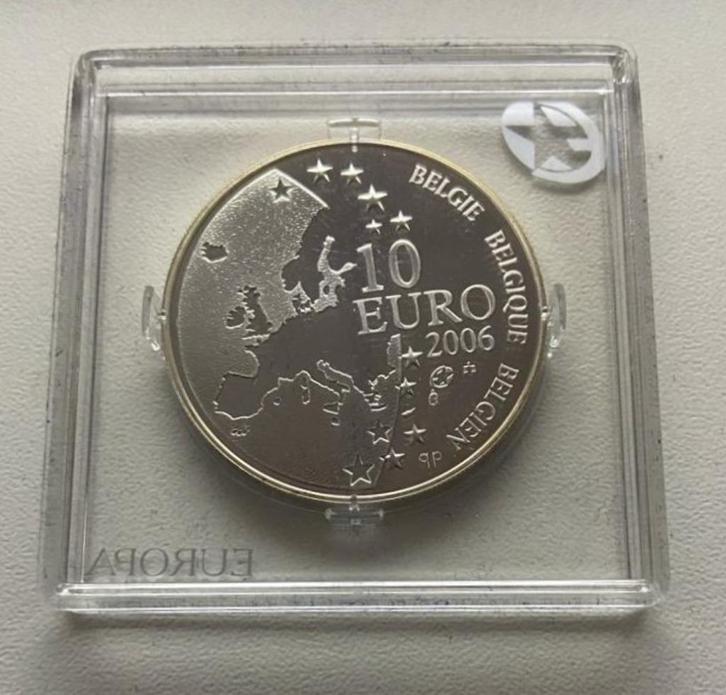2006 BELGIË 10 EURO ZILVER LIPS *PP*, Postzegels en Munten, Munten | Europa | Euromunten, Losse munt, 10 euro, België, Zilver