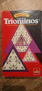 Triominos van Goliath reiseditie, Hobby en Vrije tijd, Gezelschapsspellen | Kaartspellen, Ophalen of Verzenden