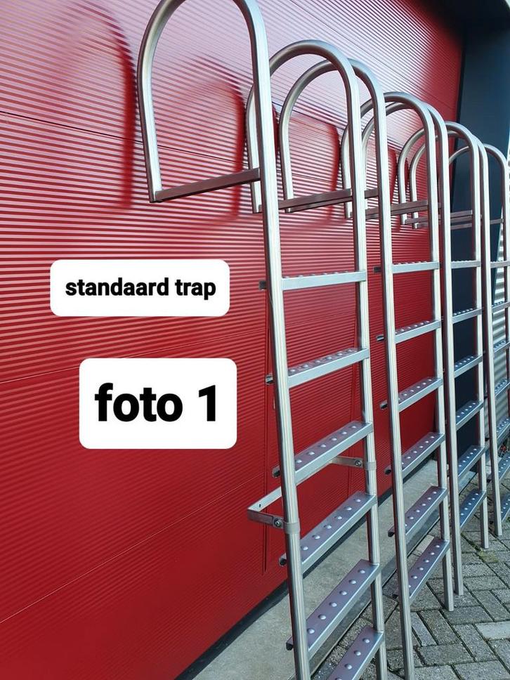 RVS Zwemtrap Steigertrap Kadetrap, Doe-het-zelf en Verbouw, Ladders en Trappen, Nieuw, Trap, 2 tot 4 meter, Ophalen of Verzenden