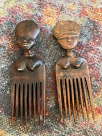2 houten Afrikaanse kammen, Antiek en Kunst, Ophalen of Verzenden