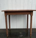 Oud Eiken Tafeltje met Gedraaide Poten, Antiek en Kunst, Ophalen