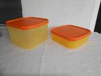 Tupperware Ruimtemaker 1,2L en 2,6L Geel/Oranje, Huis en Inrichting, Keuken | Tupperware, Ophalen of Verzenden, Zo goed als nieuw