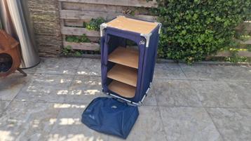 Line camp kampeer kast donker blauw 57x47x96 beschikbaar voor biedingen