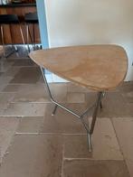 Retro buisframe bijzettafeltje, Huis en Inrichting, Minder dan 55 cm, Gebruikt, Metaal of Aluminium, Ophalen of Verzenden