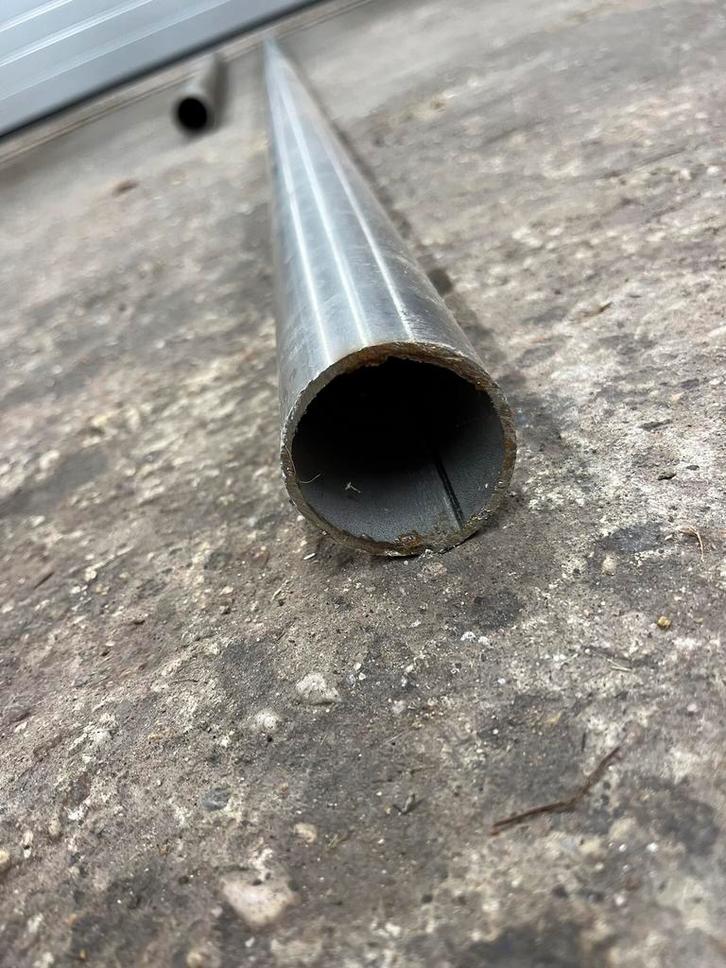 RVS, roestvrijstaal, buis, zie omschrijving., Doe-het-zelf en Verbouw, Metalen, Gebruikt, Overige metalen, Ophalen