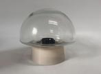 Vintage seventies glazen paddestoel mushroom space age lamp, Ophalen of Verzenden