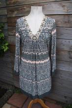 Jurk zalm/ kaki K-Design mt L Vaste prijs, K-design, Maat 42/44 (L), Ophalen of Verzenden, Zo goed als nieuw