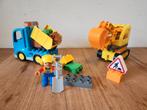 Duplo 10812 - Truck & graafmachine - compleet & incl boekje, Ophalen of Verzenden, Gebruikt, Duplo