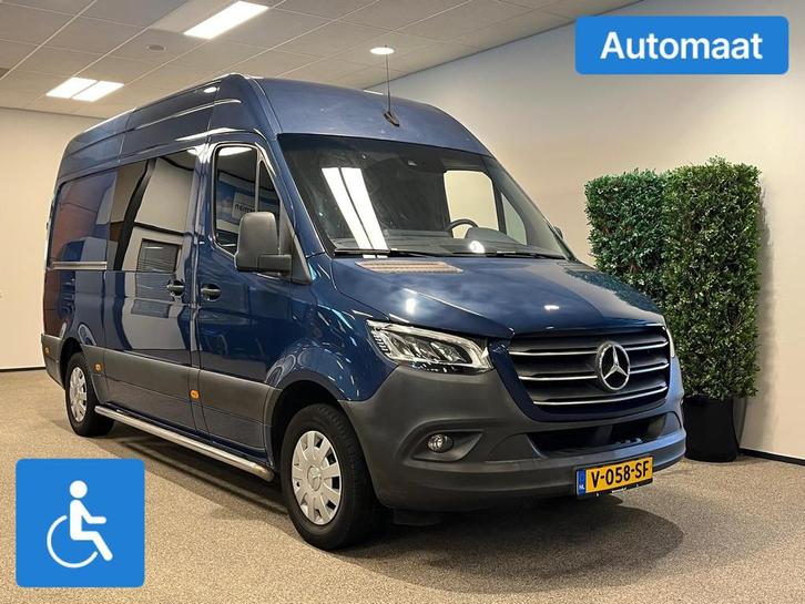 Mercedes-Benz Sprinter L2H2 Rolstoelbus Automaat HBR+SG, Auto's, Bestelauto's, Bedrijf, Te koop, Aangepast voor mindervaliden