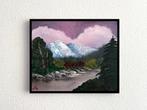 Mountains, Antiek en Kunst, Kunst | Schilderijen | Klassiek, Ophalen of Verzenden