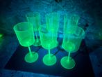 Uranium Glass Set 6pcs, Ophalen of Verzenden