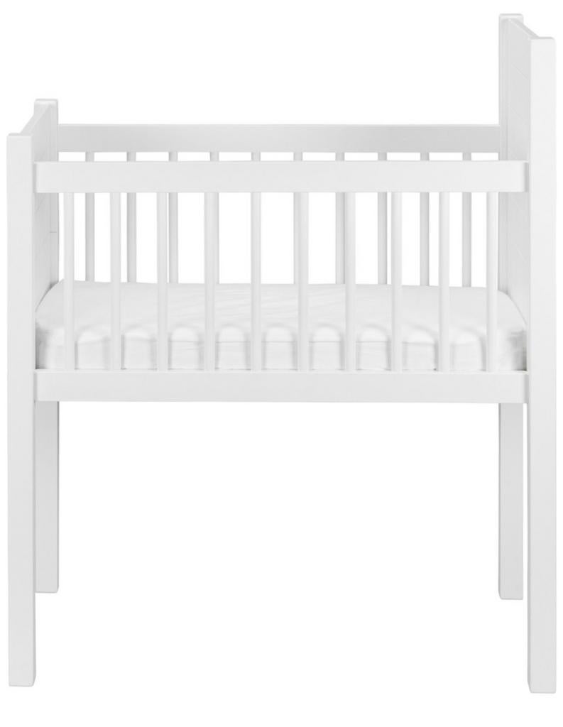 Witte houten wieg met matras en toebehoren, Kinderen en Baby's, Ophalen, Gebruikt, Wieg