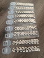 Partij 9 stuks stoere zilverkleurige armbanden A19, Ophalen of Verzenden, Nieuw, Zilver, Overige materialen