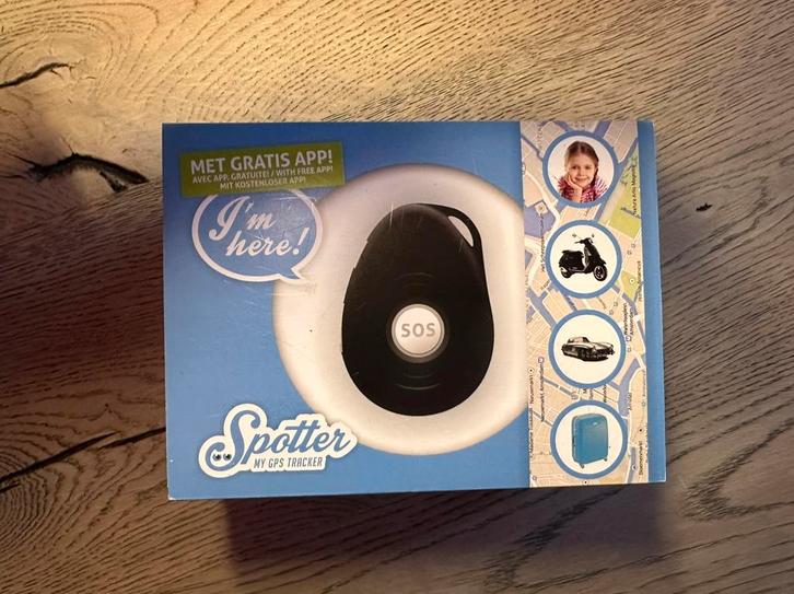 Spotter GPS Tracker + Dock – Compleet in doos, Computers en Software, Pc speakers, Zo goed als nieuw, Ophalen of Verzenden
