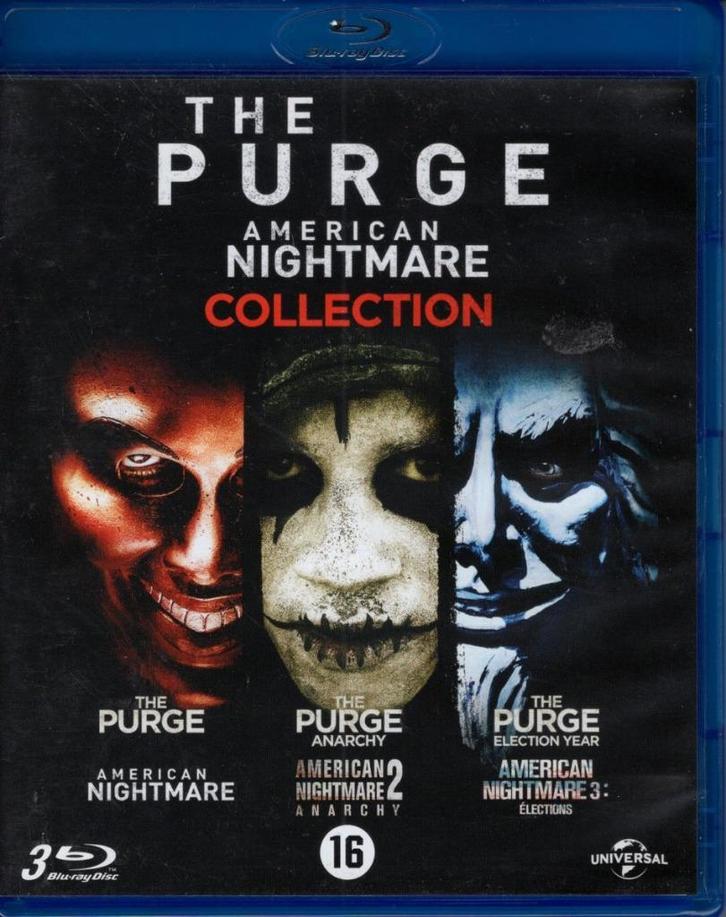 The Purge Collection - 3 disc - Nederlandse uitgave, Cd's en Dvd's, Blu-ray, Zo goed als nieuw, Ophalen of Verzenden