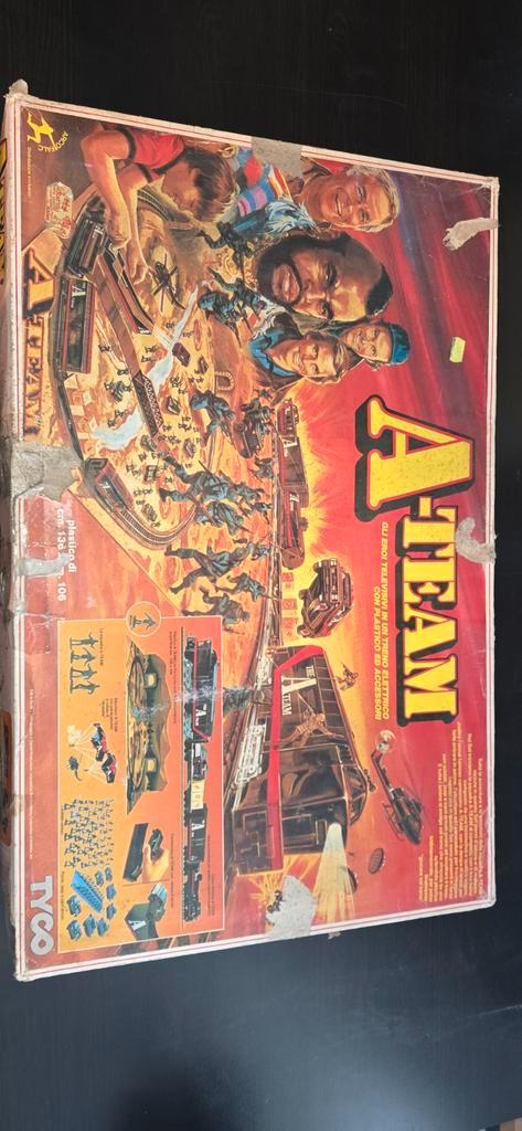 The A-Team Treinset TYCO, Hobby en Vrije tijd, Modeltreinen | H0, Gebruikt, Treinset, Gelijkstroom, Overige merken, Analoog, Ophalen of Verzenden