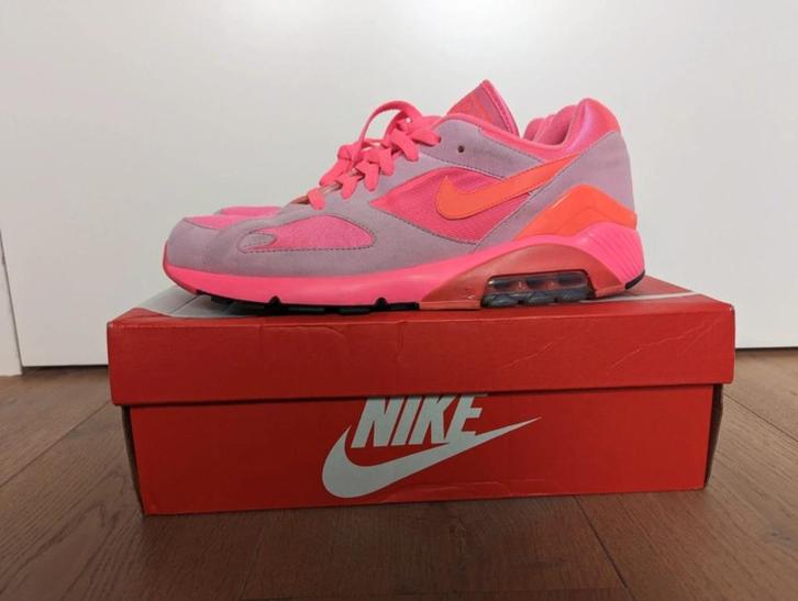 Nike Air Max 180 Comme des Garcons Pink | maat EU 45, Kleding | Heren, Schoenen, Gedragen, Sneakers of Gympen, Overige kleuren