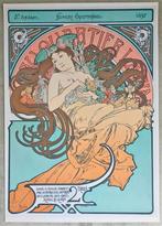 ALPHONSE MUCHA Quartier Latin Jugendstil Deco Poster Print, Antiek en Kunst, Ophalen of Verzenden