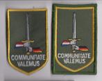 camou en dt mouwembleem D/Nld legerkorps, Verzamelen, Ophalen of Verzenden, Landmacht, Nederland, Embleem of Badge