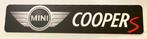 MINI  COOPER  S    - showplaat   showroom  kentekenplaat, Ophalen of Verzenden, Nieuw, Auto's