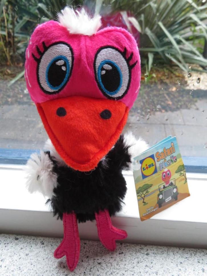 Stella Struisvogel van Lidl Safari knuffels uit 2024, Kinderen en Baby's, Speelgoed | Knuffels en Pluche, Nieuw, Overige typen