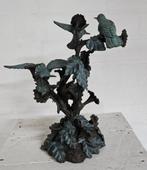 4 KOLIBRIES / BRONZEN BEELD / VOGEL, Verzamelen, Ophalen of Verzenden, Nieuw, Vogel, Beeldje of Figuurtje