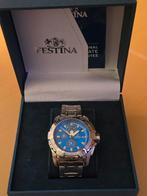 Festina F162223 Blauw Horloge met Doos, Sieraden, Tassen en Uiterlijk, Horloges | Heren, Overige merken, Staal, Staal, Polshorloge