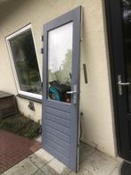 hardhouten buitendeur 211.5 x 87.5 cm x 3.8  cm, Ophalen, 80 tot 100 cm, 200 tot 215 cm, Glas