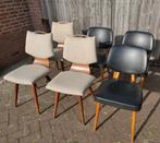 Vintage eetkamerstoelen, set van 3, Ophalen, Gebruikt, Drie, Zwart