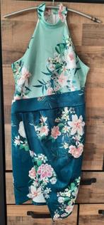 Mooie jurk met halter en bloemen maat 40 / 42, Ophalen, Zo goed als nieuw