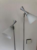Vloerlamp Hala Zeist diabolo glas aluminium jaren 80 design, Ophalen, Zo goed als nieuw, Glas, 150 tot 200 cm