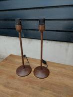 Metalen schemerlampen schemerlampvoetje, Ophalen of Verzenden, Zo goed als nieuw, Minder dan 50 cm