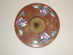 WIEROOKHOUDER OF THEELICHTHOUDER MARMER BRUIN, Ophalen of Verzenden, Zo goed als nieuw, Bruin, Minder dan 25 cm