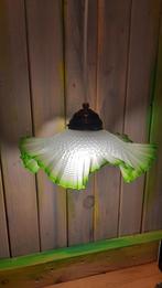 Franse Vintage Art Deco Rokjes Lamp, Gebruikt, Ophalen of Verzenden, Glas, Minder dan 50 cm