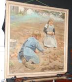 Schilderij op doek van Evert Pieters 1856-1932, Ophalen of Verzenden