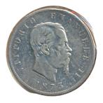 Italië 5 Lire 1873 (Zeer fraai-), Ophalen of Verzenden, Italië, Losse munt, Zilver