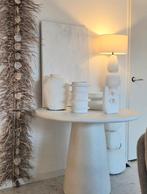 Beton Ciré - fiber clay ronde eettafel Japandi VT Wonen, Ophalen, Rond, Vijf personen of meer, 100 tot 150 cm