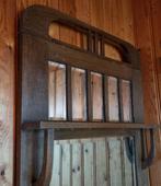 Antieke kleermakersspiegel - facet geslepen - hout - IZGST, Antiek en Kunst, Ophalen, Rechthoekig, 50 tot 100 cm, 100 tot 150 cm