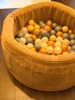 Ballenbak velvet met 200 ballen - goud, Ophalen, Zo goed als nieuw