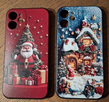 2 Kerst telefoonhoesjes Iphone 12 mini beschikbaar voor biedingen