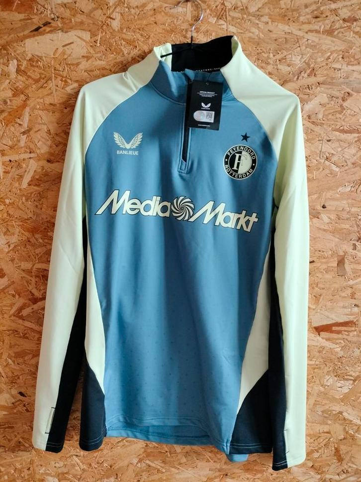 Feyenoord Rotterdam trainingsstrui zip 2024/2025 maat S, Sport en Fitness, Voetbal, Nieuw, Overige typen, Maat S, Ophalen of Verzenden