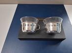 Theeglazen in verzilverde houder van Kon.Begeer, Ophalen of Verzenden