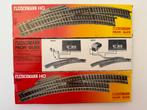 Fleischmann set meegebogen wissels HO, Gelijkstroom, Fleischmann, Rails, Ophalen of Verzenden